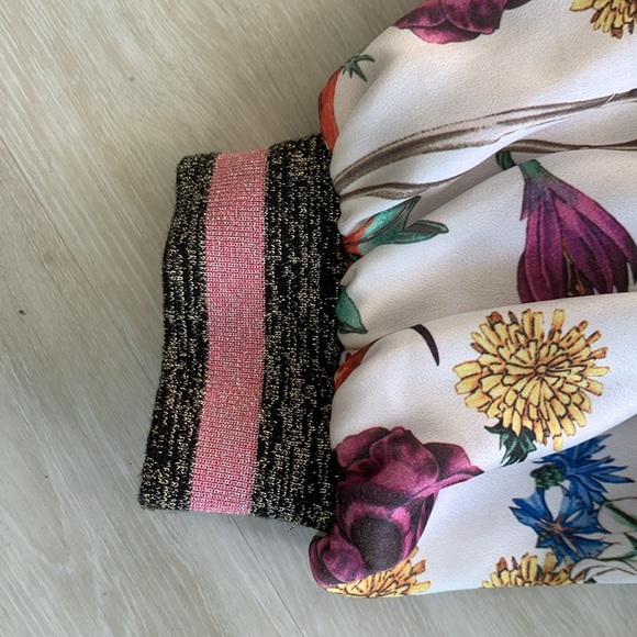 Elevenses Floral Bomber Jacket, Large. Like New. - Picture 5 of 12